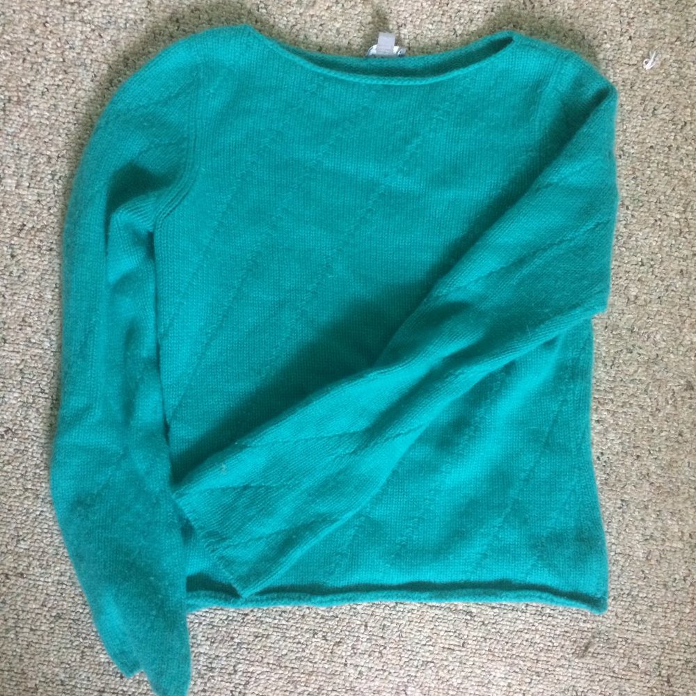 Teal Cashmere Sweater